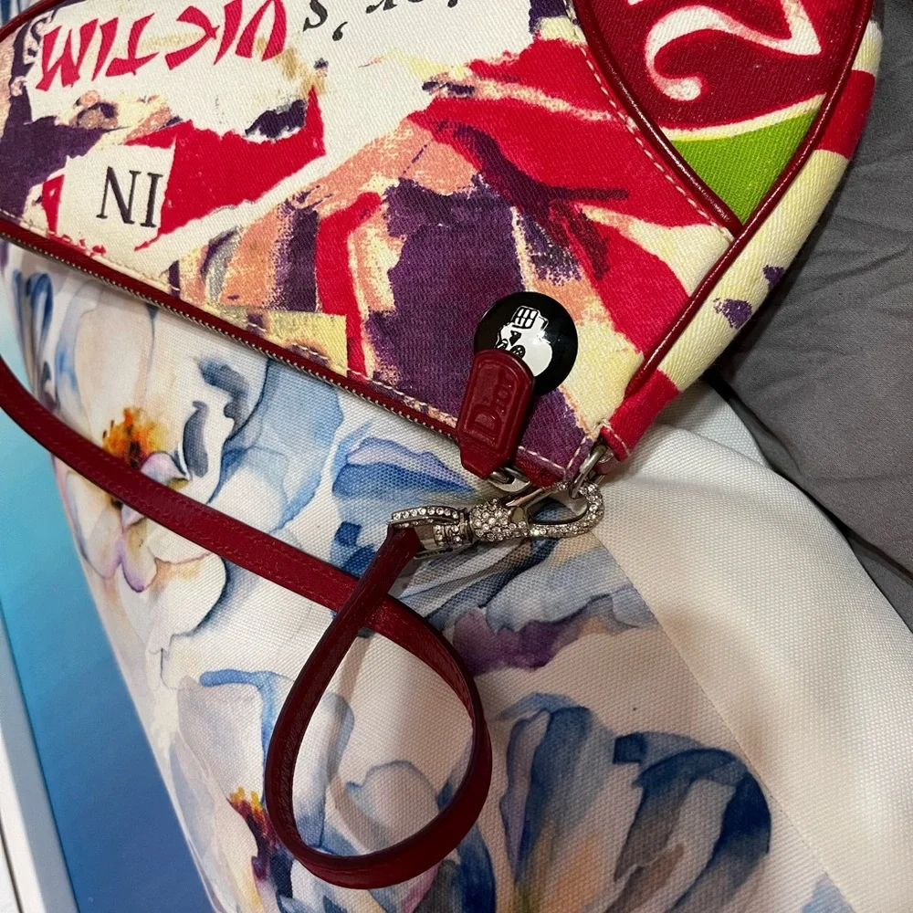 Dior Limited Edition Multicolor Victim Mini Saddle Bag - Picture 9 of 16